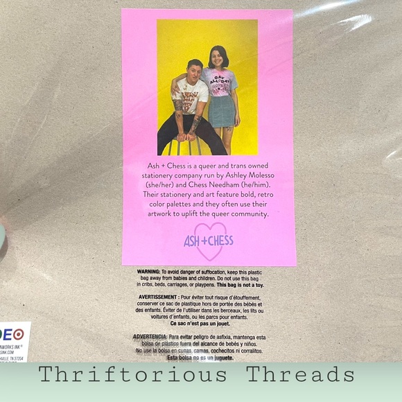 Ash + Chess Pronoun Print NWT - Picture 4 of 7